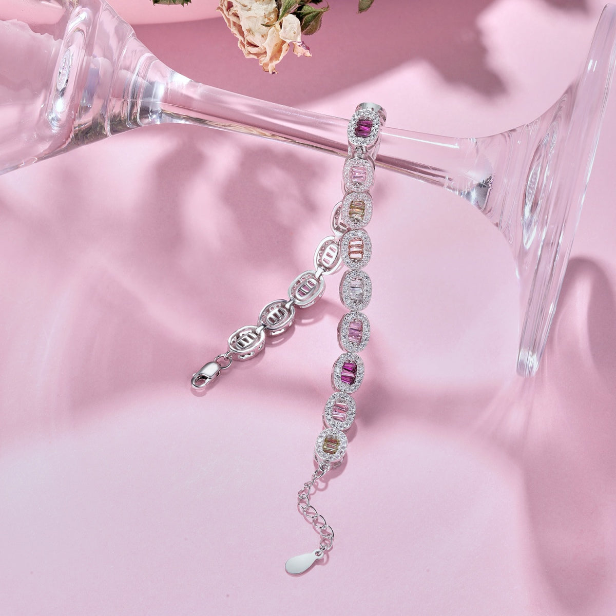 [CharmAmor]Exquisite Ornate Emerald Cut Daily Bracelet