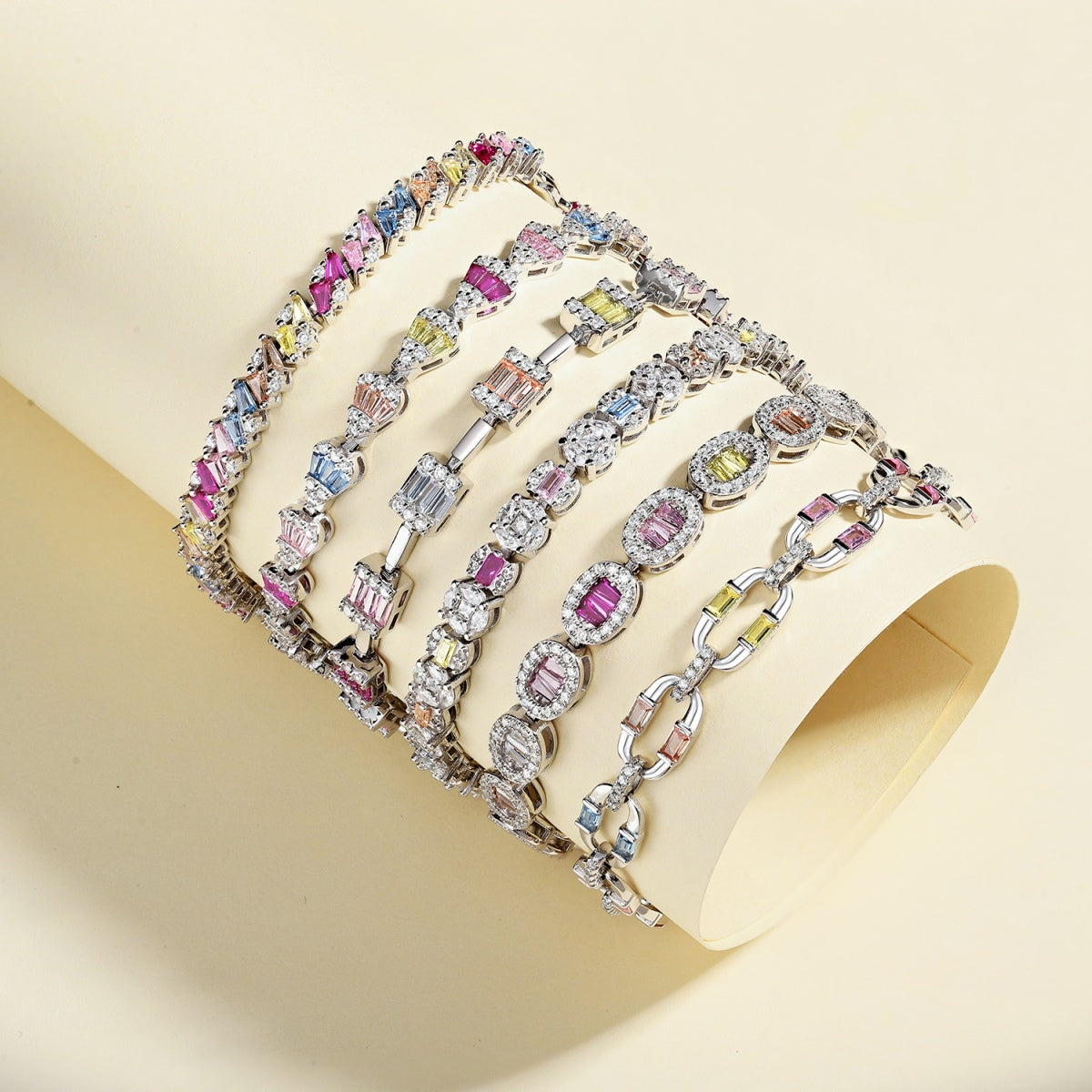[CharmAmor]Exquisite Ornate Emerald Cut Daily Bracelet