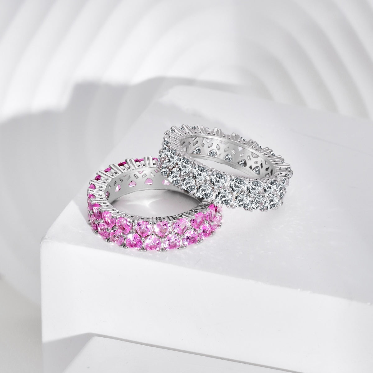 [CharmAmor]Sparkling Full Heart Ring