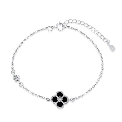 [CharmAmor]Delicate Four Leaf Clover Bracelet
