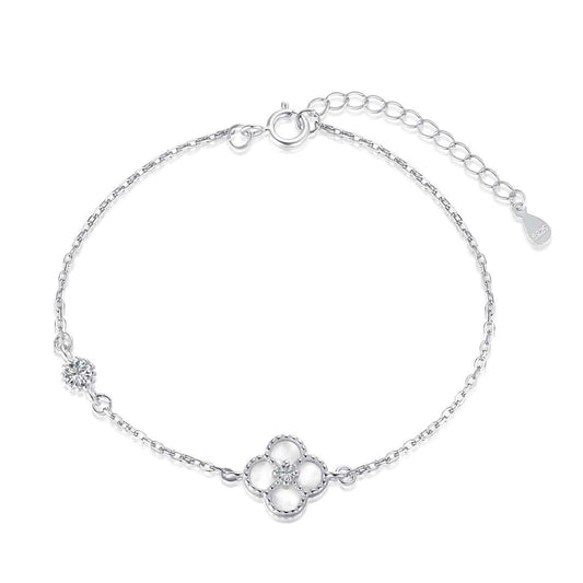 [CharmAmor]Delicate Four Leaf Clover Bracelet