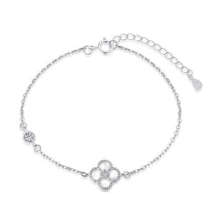 [CharmAmor]Delicate Four Leaf Clover Bracelet