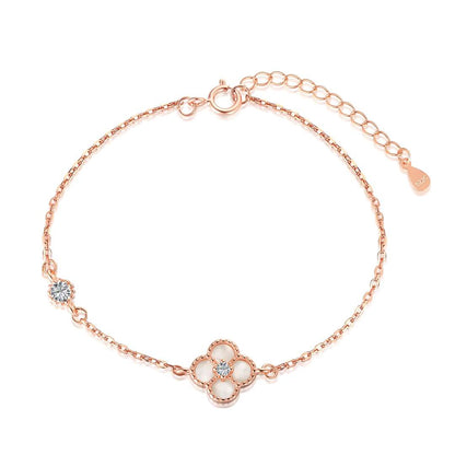 [CharmAmor]Delicate Four Leaf Clover Bracelet