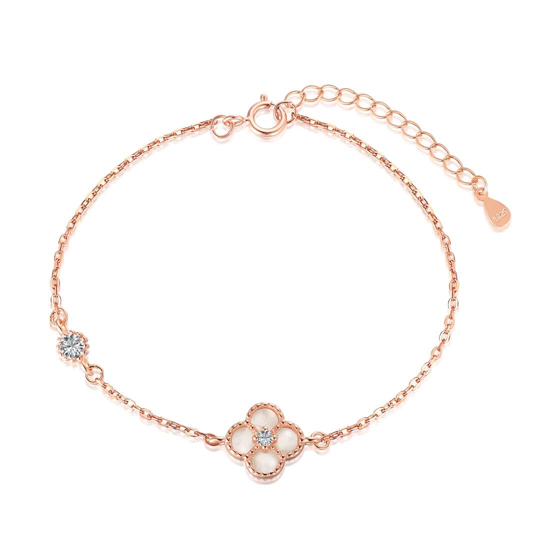 [CharmAmor]Delicate Four Leaf Clover Bracelet