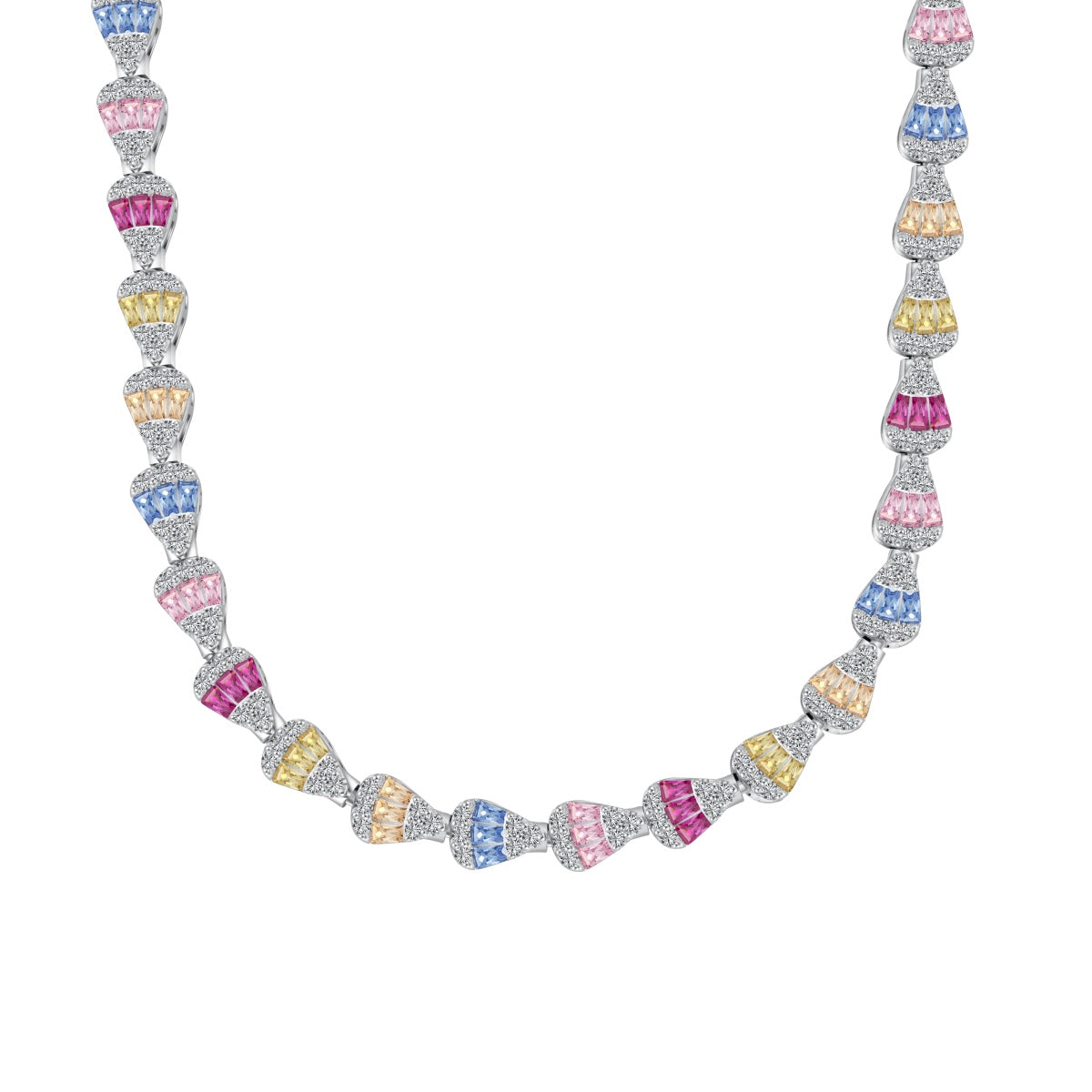 [CharmAmor]Radiant Colorful Rainbow Necklace