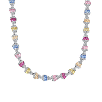 [CharmAmor]Radiant Colorful Rainbow Necklace