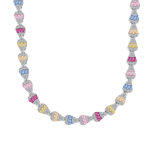 [CharmAmor]Radiant Colorful Rainbow Necklace