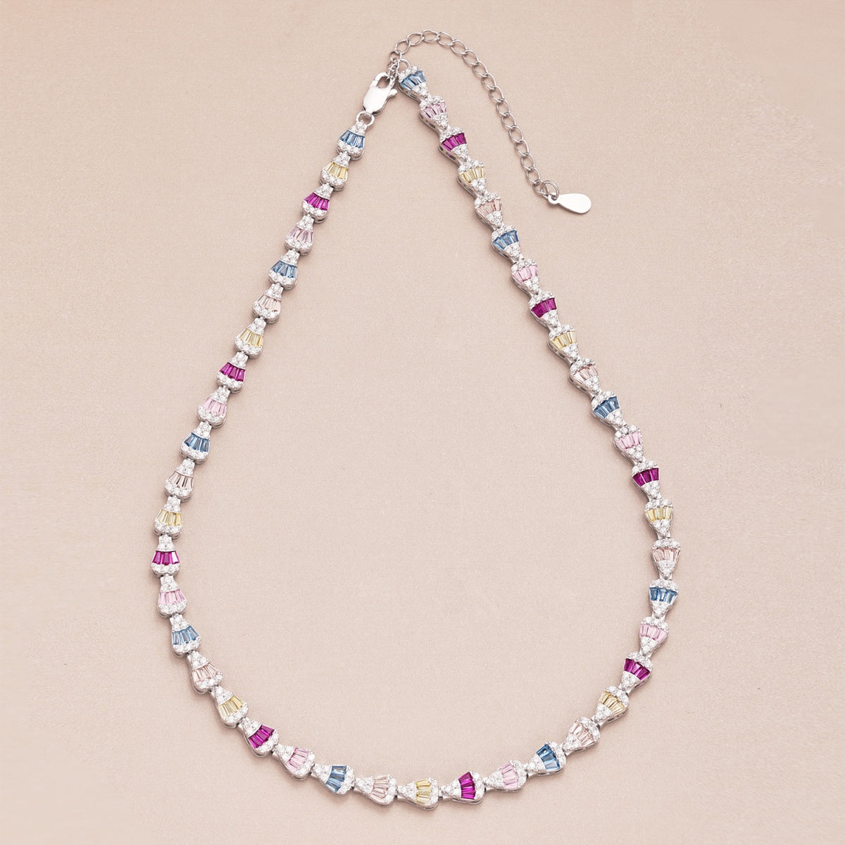 [CharmAmor]Radiant Colorful Rainbow Necklace