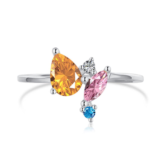 [CharmAmor]Radiant Colorful Multi Cut Daily Ring