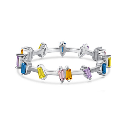 [CharmAmor]Unique Trapezoid Cut Daily Ring