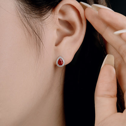 [CharmAmor]Luxurious Water Drop Shape Earrings