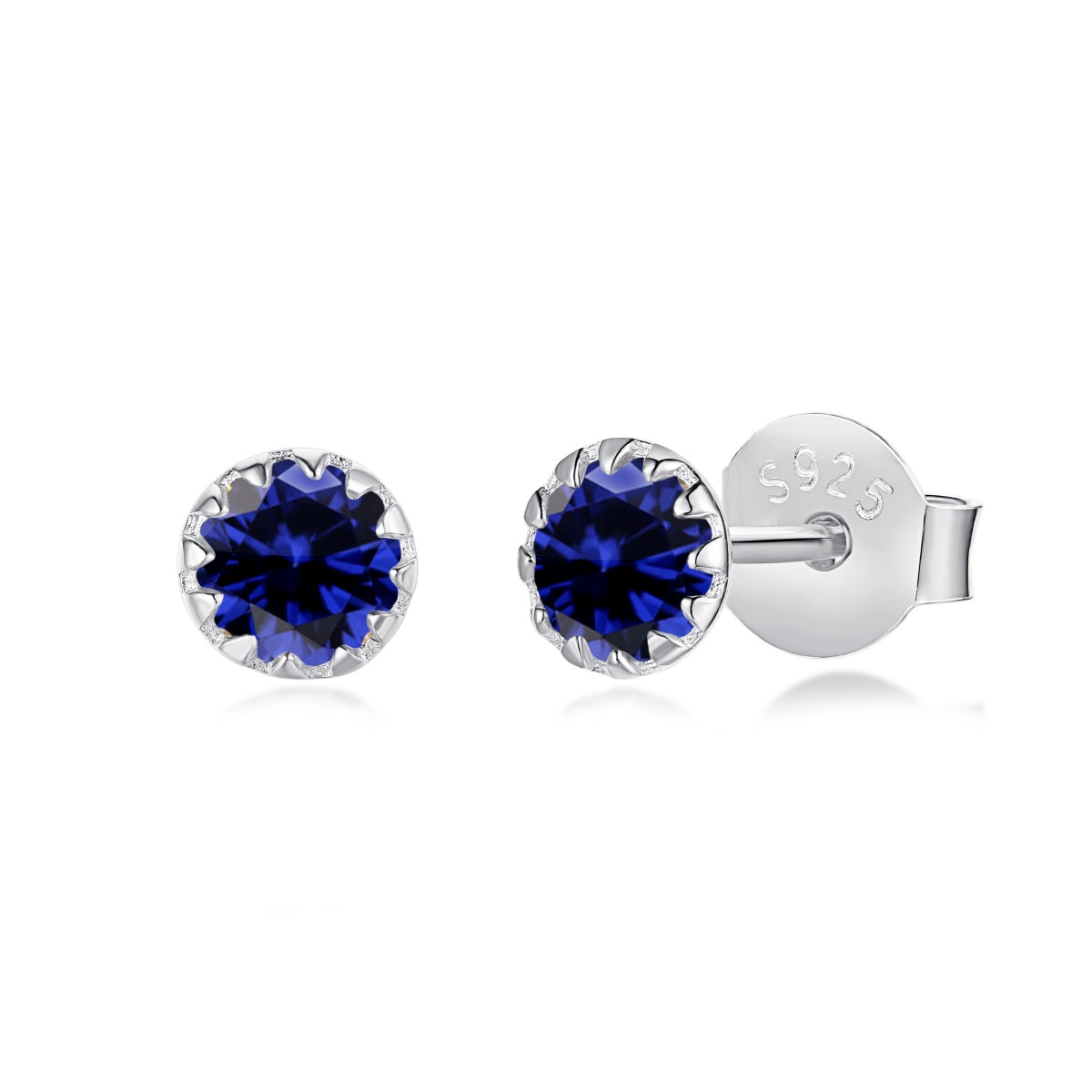 [CharmAmor]Sparkling Colorful Round Shape Earrings