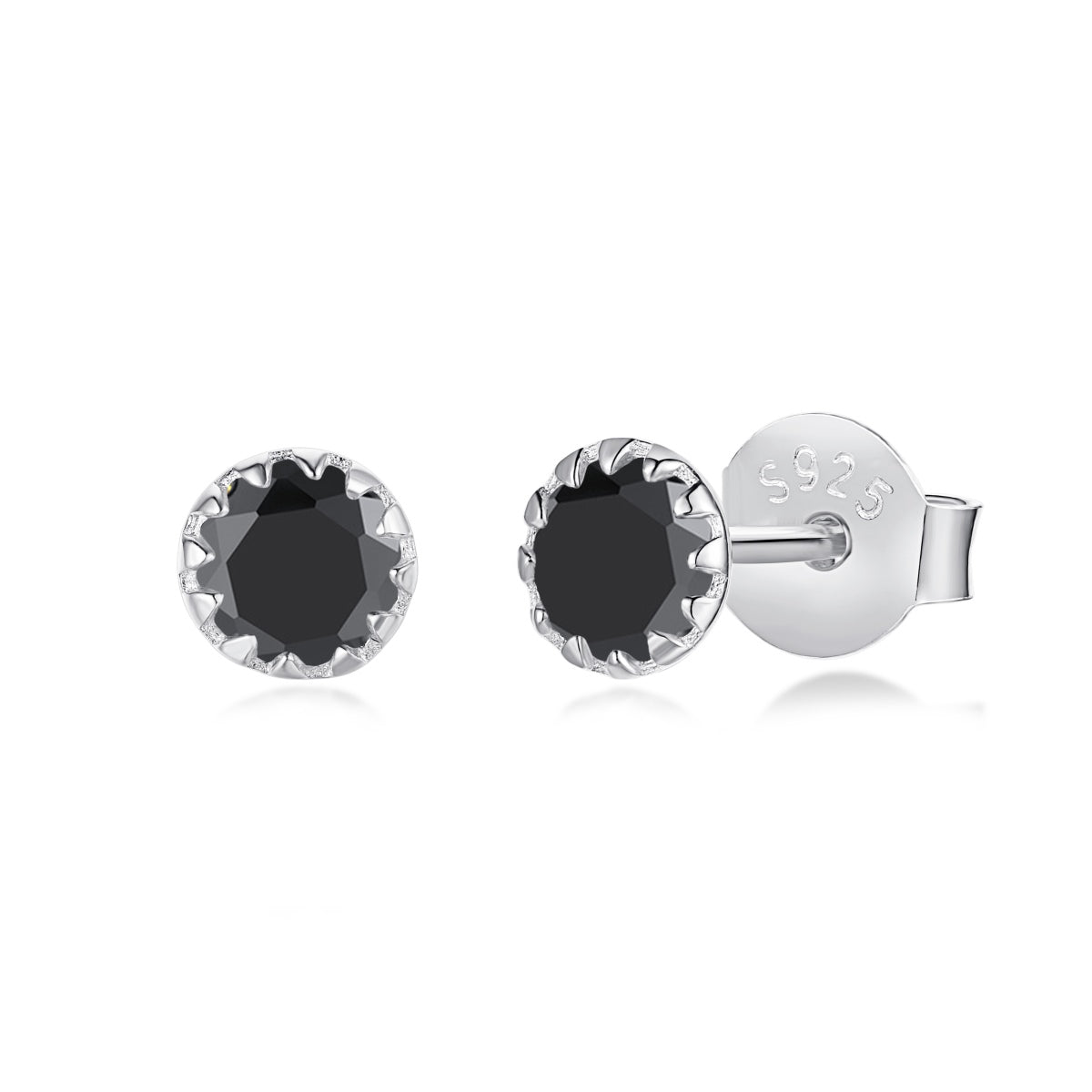 [CharmAmor]Sparkling Colorful Round Shape Earrings