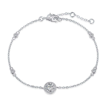 [CharmAmor]Dazzling Round Cut Shape Bracelet