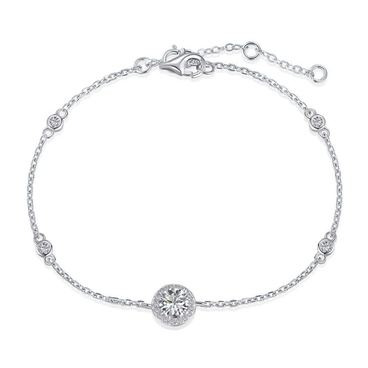 [CharmAmor]Dazzling Round Cut Shape Bracelet