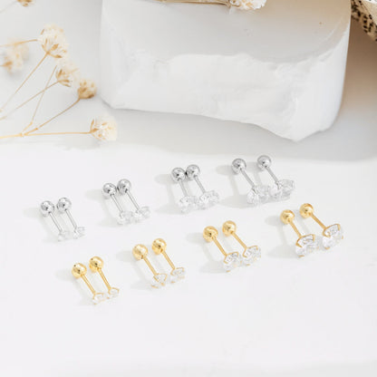 [CharmAmor]Unique U-Shaped Ear Bone Earrings