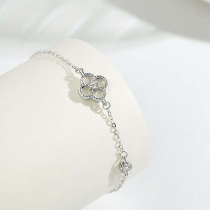 [CharmAmor]Delicate Four Leaf Clover Bracelet