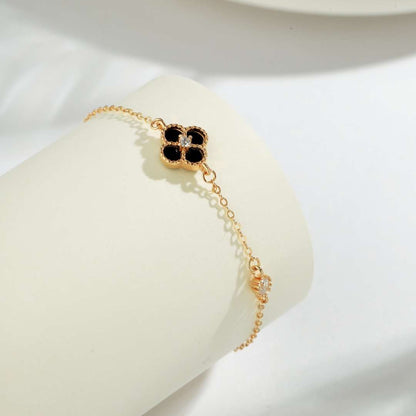 [CharmAmor]Delicate Four Leaf Clover Bracelet