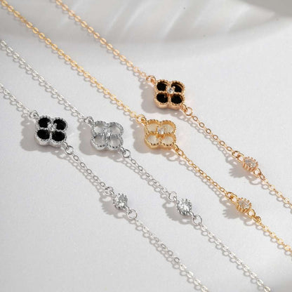 [CharmAmor]Delicate Four Leaf Clover Bracelet