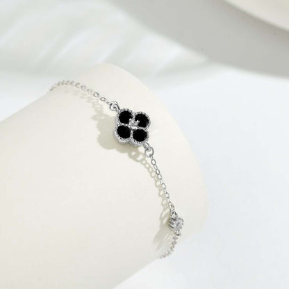 [CharmAmor]Delicate Four Leaf Clover Bracelet