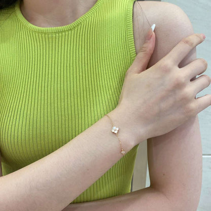 [CharmAmor]Delicate Four Leaf Clover Bracelet
