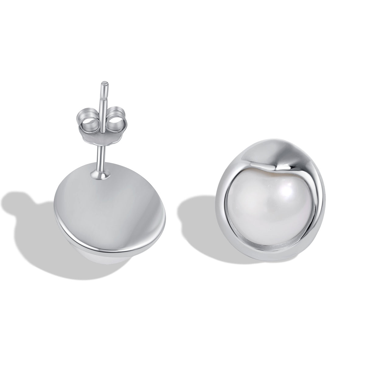 [CharmAmor]Dainty Bread Pearl Earrings
