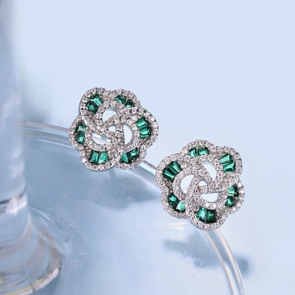 [CharmAmor]Exquisite Flower Shape Daily Earrings