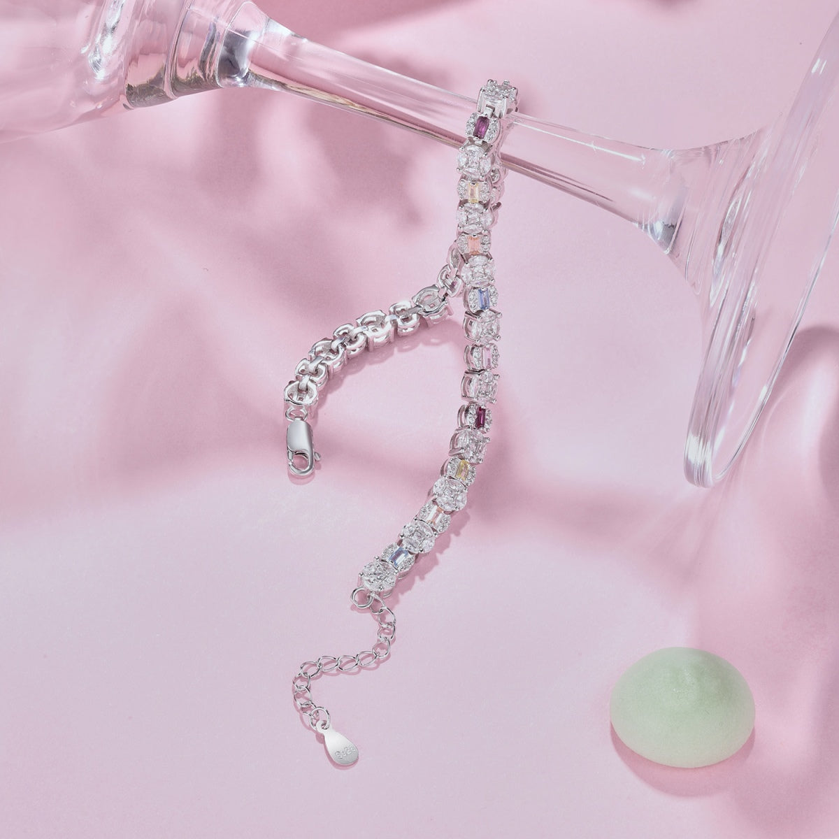 [CharmAmor]Dazzling Radiant Multi Cut Daily Bracelet