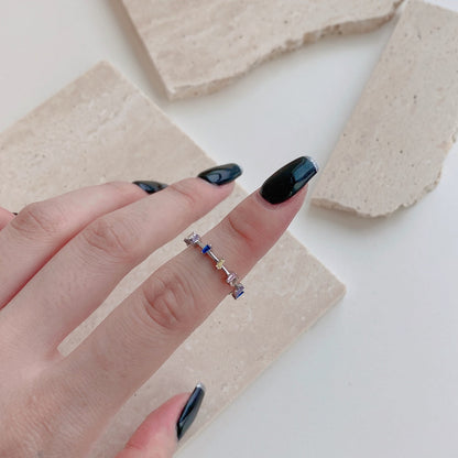 [CharmAmor]Unique Trapezoid Cut Daily Ring