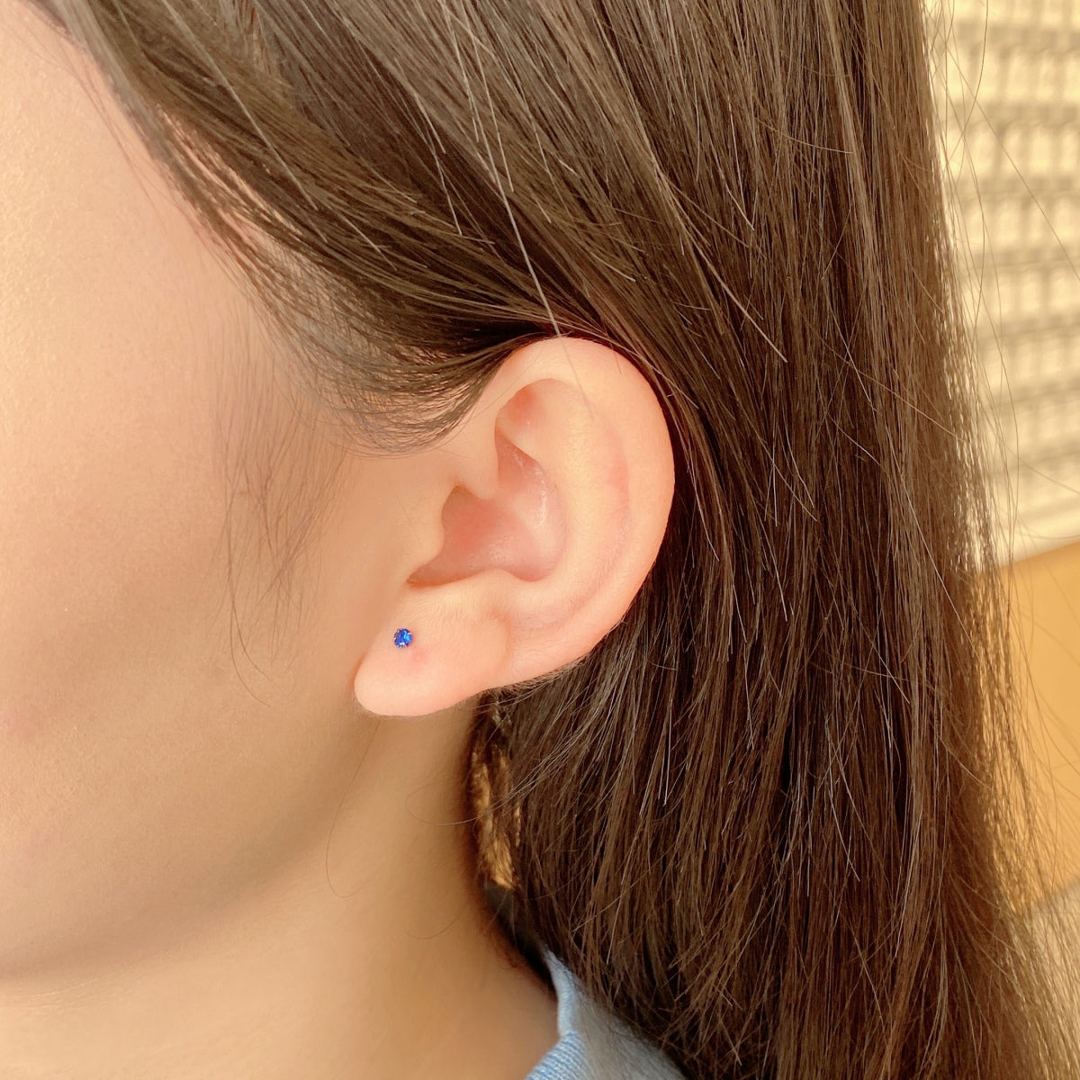 [CharmAmor]Delicate Solitaire Earrings