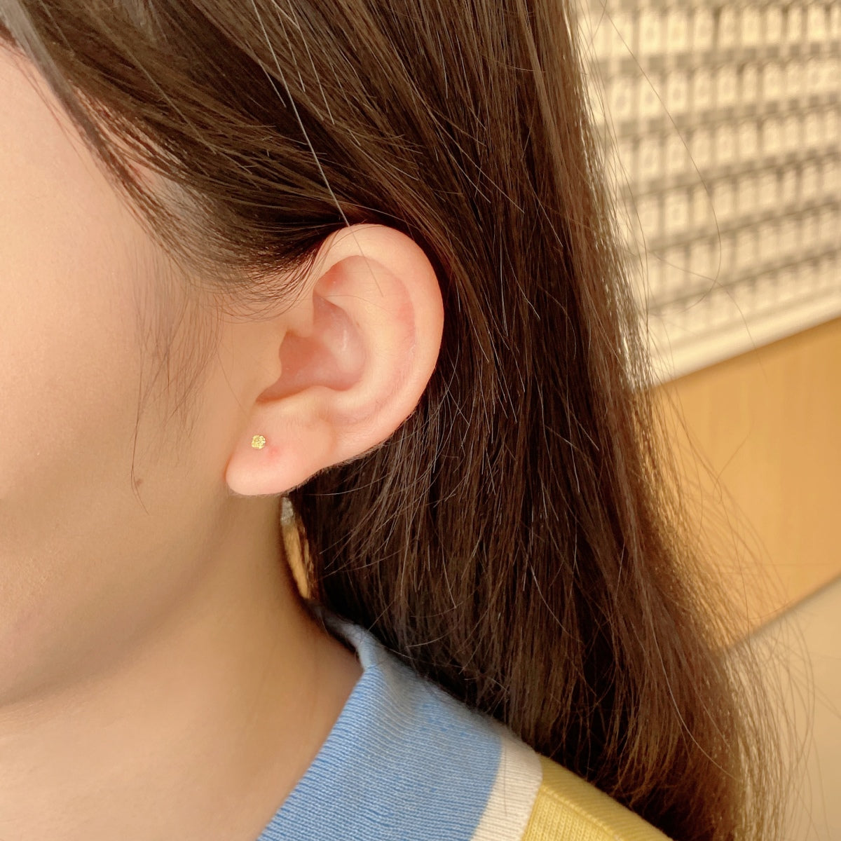 [CharmAmor]Delicate Solitaire Earrings
