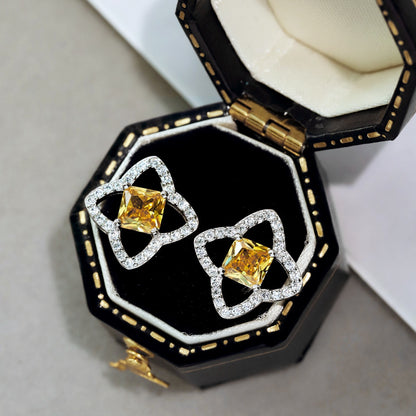 [CharmAmor]Elegant Star Shape Princess Cut Daily Earrings