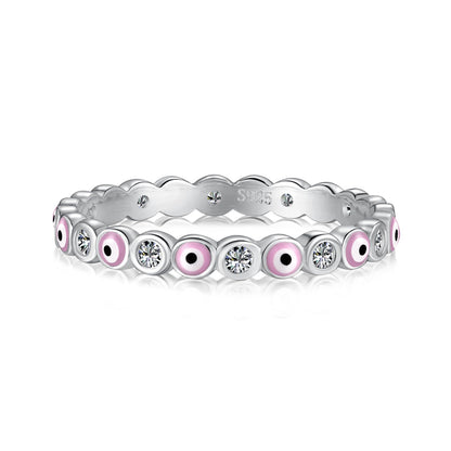 [CharmAmor]Sparkling Vibrant Round Shape Daily Ring