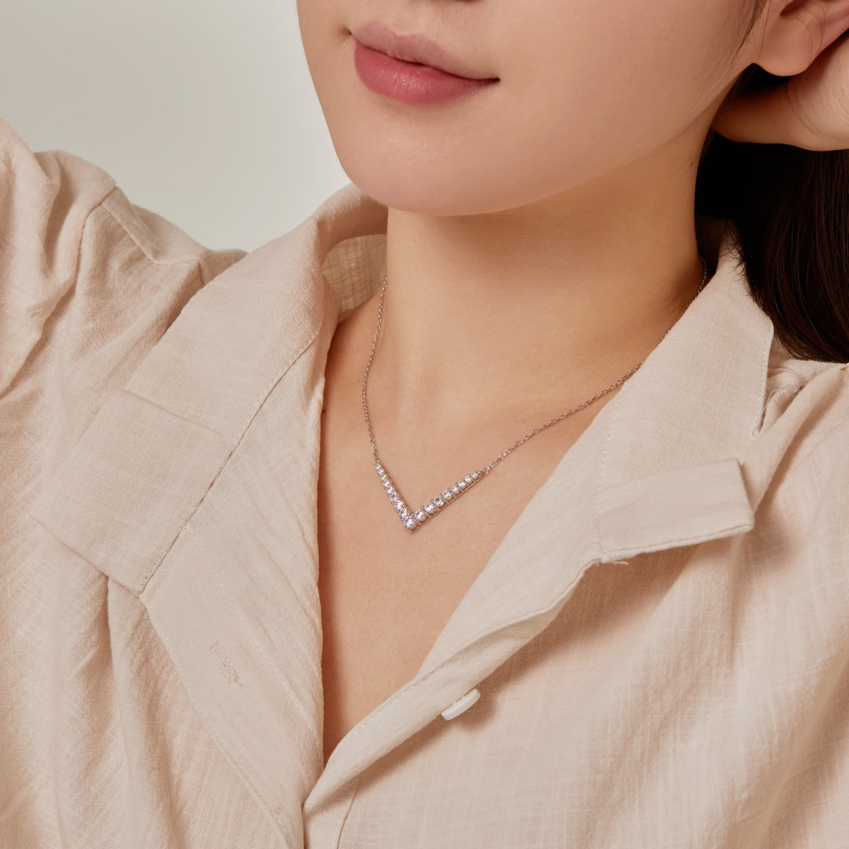 [CharmAmor]Ornate Round Cut Necklace