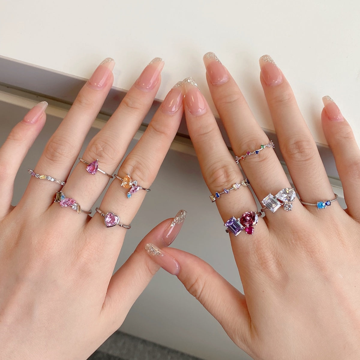 [CharmAmor]Unique Trapezoid Cut Daily Ring