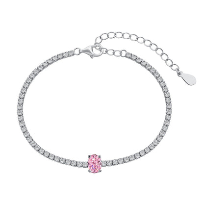 [CharmAmor]0.75 Carat Exquisite Oval Cut Daily Bracelet