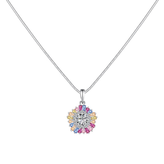 [CharmAmor]Charming Flower Colorful Necklace