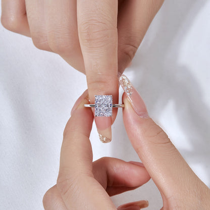 [CharmAmor]4.0 Carat Ornate Enchanting Radiand Cut Banquet Ring