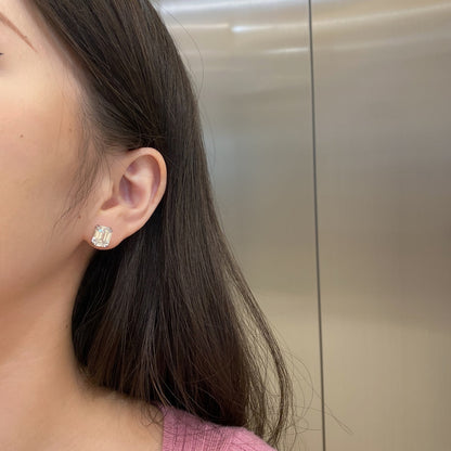 [CharmAmor]Dazzling Square Shape Earrings