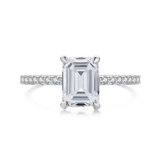 [CharmAmor]2.0 Carat Scintillating Ornate Radiant Cut Party Ring