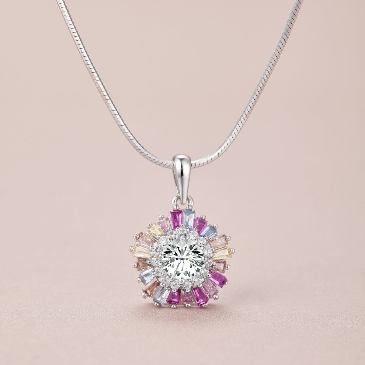[CharmAmor]Charming Flower Colorful Necklace