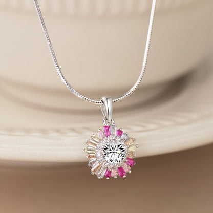 [CharmAmor]Charming Flower Colorful Necklace