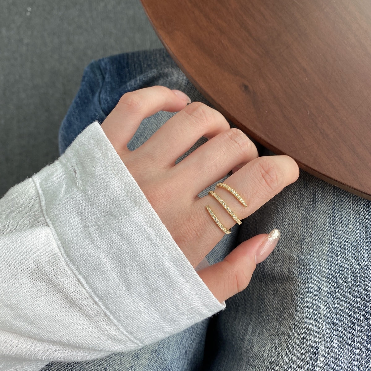 [CharmAmor]Unique Vibrant Entangle Daily Ring