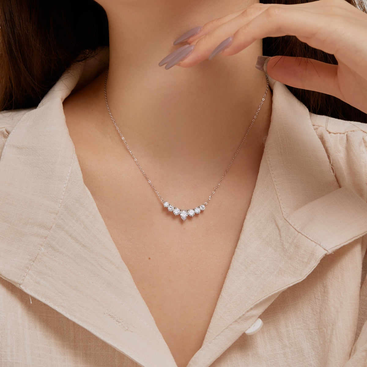 [CharmAmor]Dainty Colorful Heart Necklace