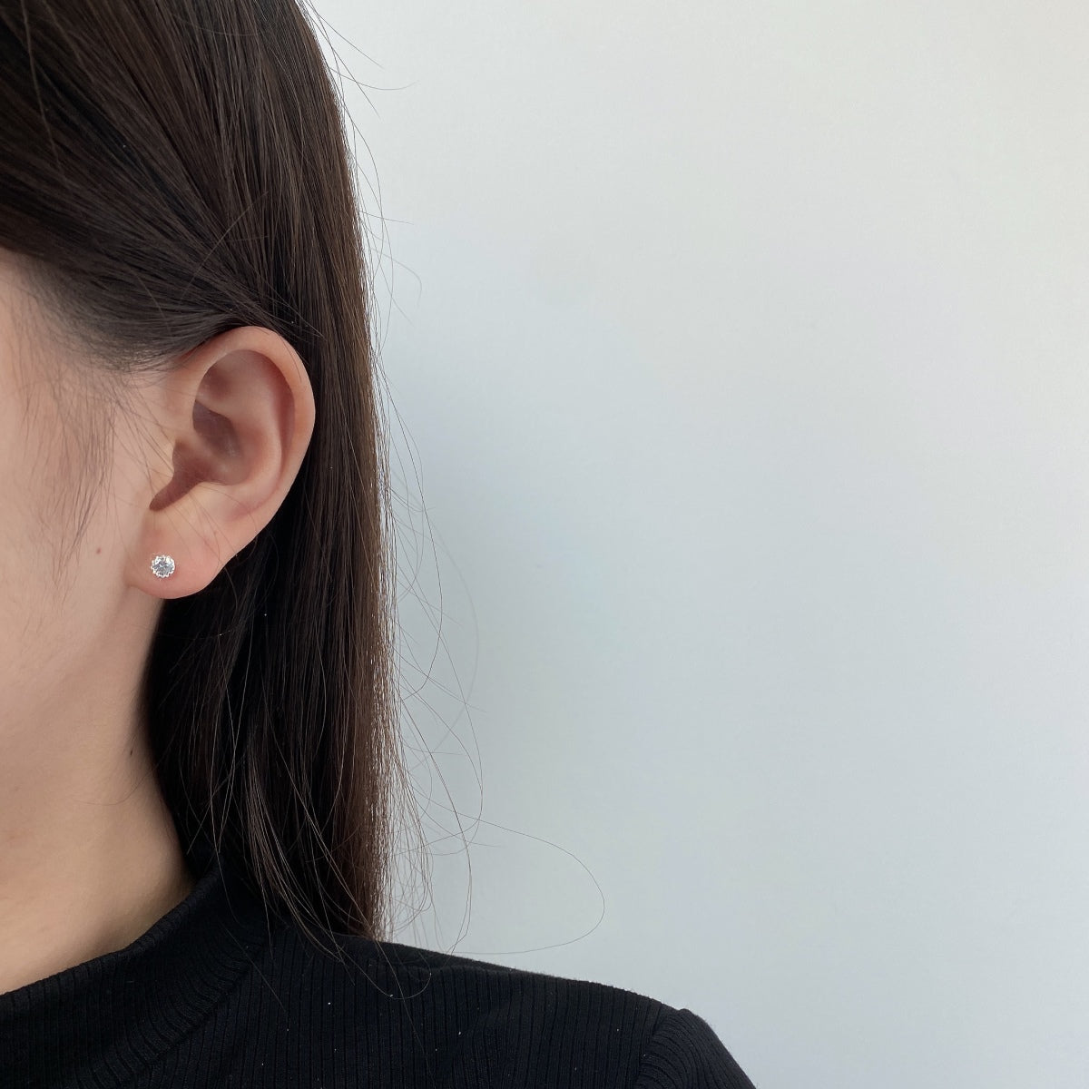 [CharmAmor]Sparkling Colorful Round Shape Earrings