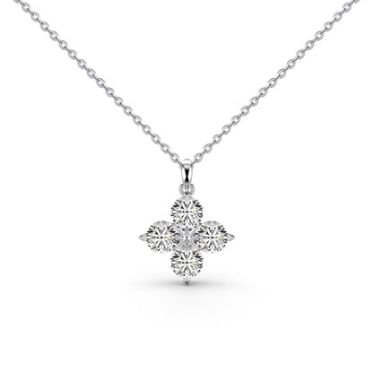 [CharmAmor]Four-Leaf Clover And Eight-Pointed Star Necklace