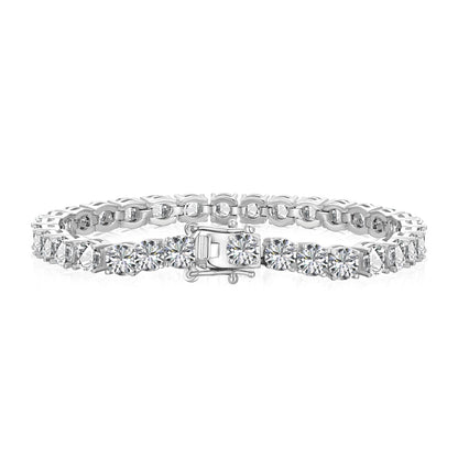 [CharmAmor]Ornate Sparkling Round Cut Wedding Bracelet