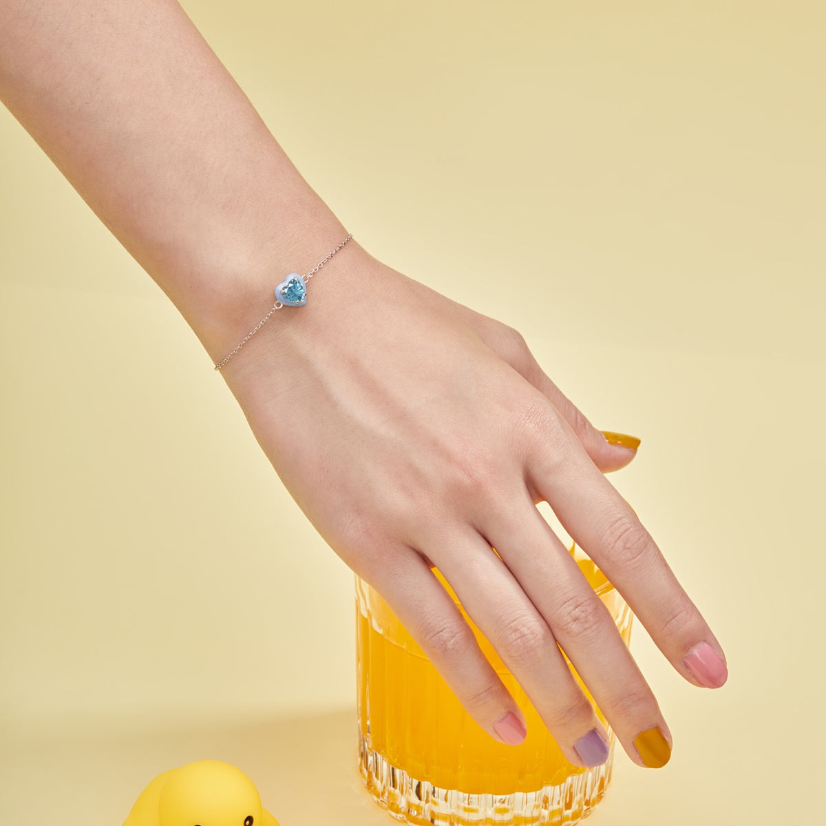 [CharmAmor]Sparkling Romantic Heart Shape Lover Bracelet