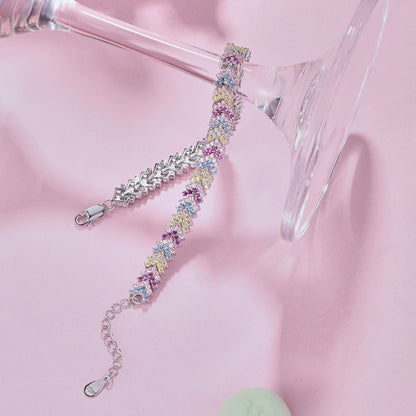 [CharmAmor]Ornate Sparkling Round Cut Party Bracelet