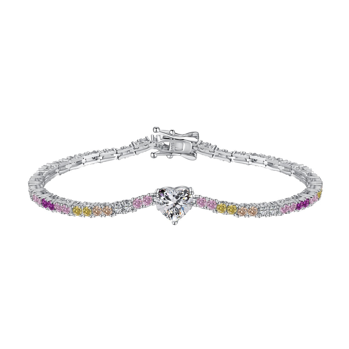 [CharmAmor]Delicate Romantic Heart Shape Lover Bracelet
